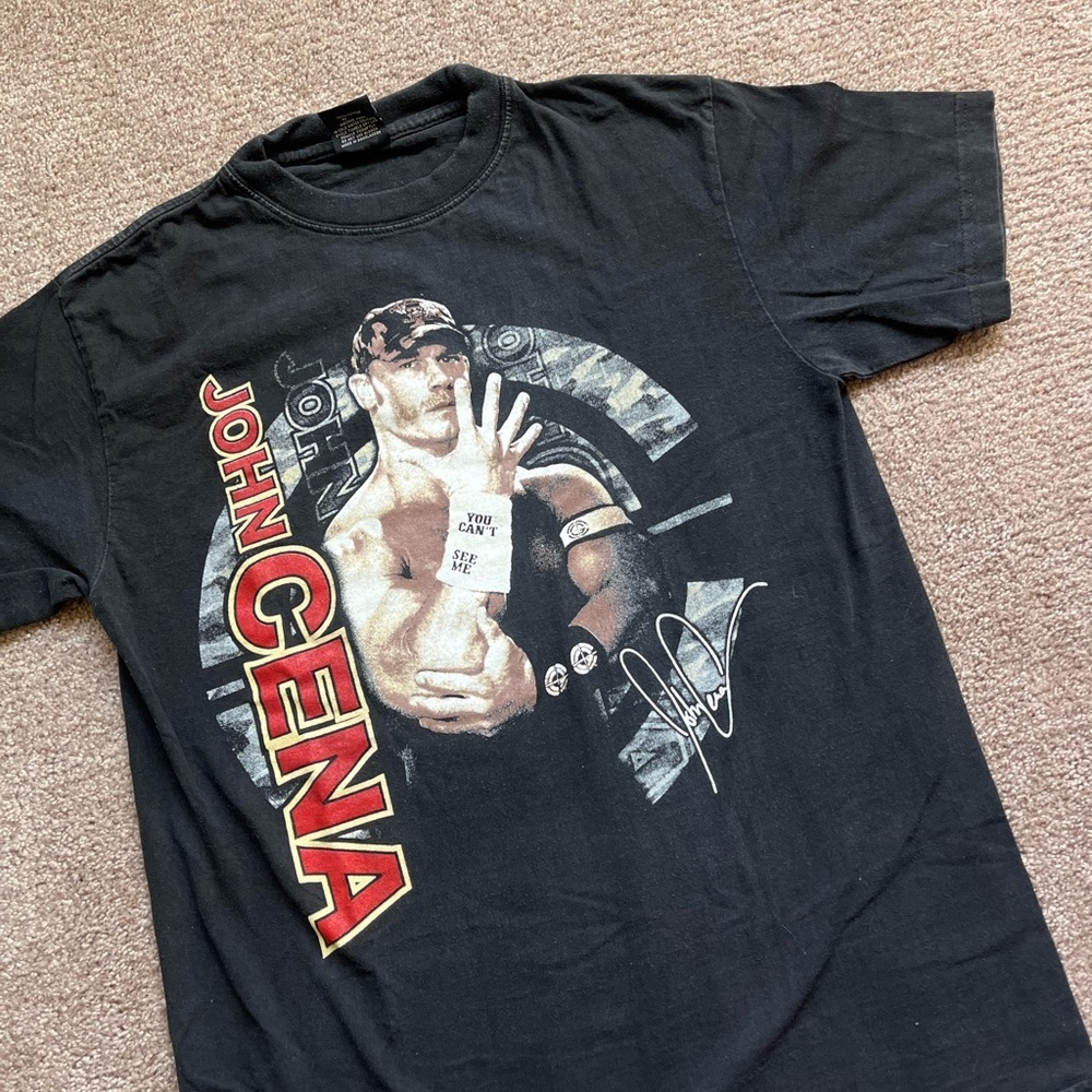 VTG 00’s / Y2K John Cena Black Tee - Picture 3 of 5